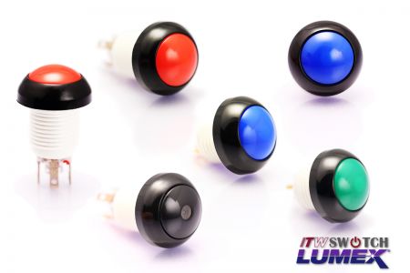 12mm Mirror Pushbutton Switches - 12mm Mirror Waterproof Push Switches